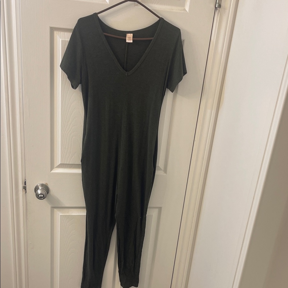 Smash Tess Black V Neck Long Sleeve Gorpcore Lounge One Piece Jumpsuit XS